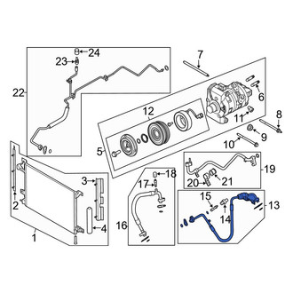 Ford OE - A/C Refrigerant Discharge Hose