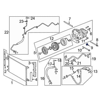 Ford OE - CV Axle Shaft Carrier Bearing Nut