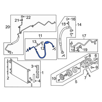 Ford OE - A/C Refrigerant Discharge Hose