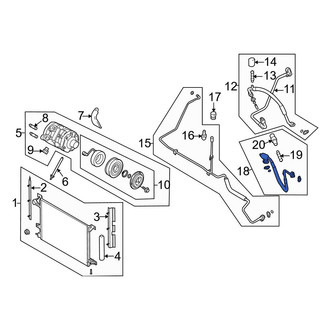 Ford OE - A/C Refrigerant Discharge Hose