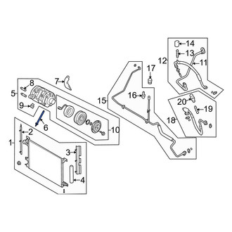 Ford OE - A/C Compressor Stud
