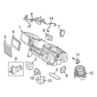 Ford Mustang Oem A C Heating Parts Systems Carid Com