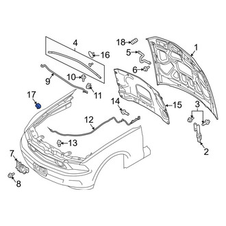 Ford OE - Front Hood Stop Buffer