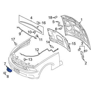 Ford OE - Front Hood Latch