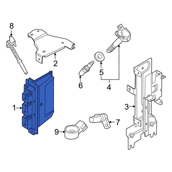 Ford OE DR3Z12A650NE Engine Control Module (ECM)