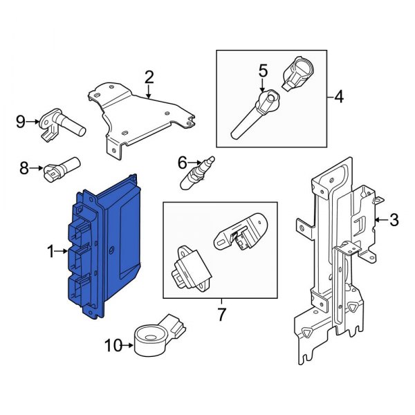 Ford OE DR3Z12A650AEE Engine Control Module (ECM)