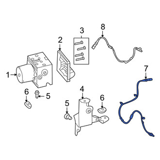 Ford OE - Front ABS Wheel Speed Sensor