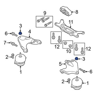Ford OE - Engine Mount Nut