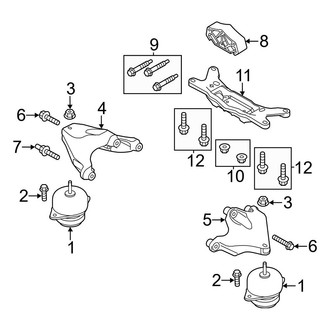 Ford OE - Engine & Transmission Mounting (3.7L)
