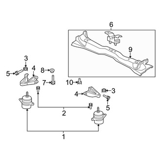 Ford OE - Engine & Transmission Mounting (4.0L)