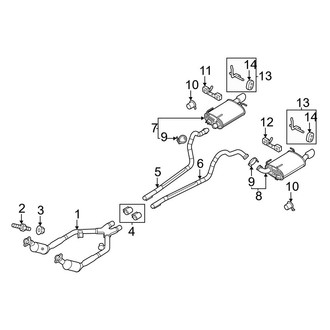 Ford OE - Exhaust System - Exhaust Components (3.7L)
