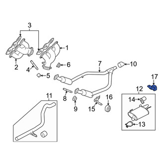 Ford OE - Rear Exhaust Muffler Bracket