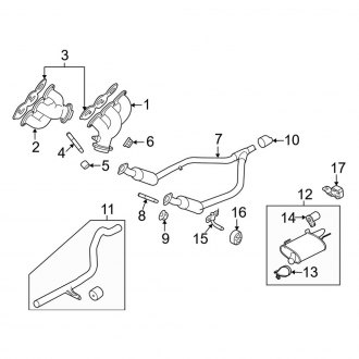 2010 Ford Mustang Exhaust - Manifolds, Mufflers, Clamps | CARiD