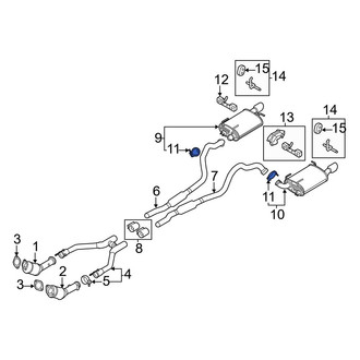 Ford OE - Exhaust Muffler Clamp