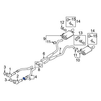 Ford OE - Exhaust Muffler Clamp