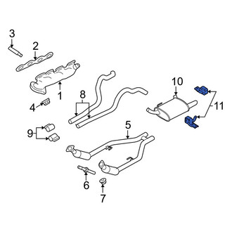 Ford OE - Rear Exhaust Muffler Bracket