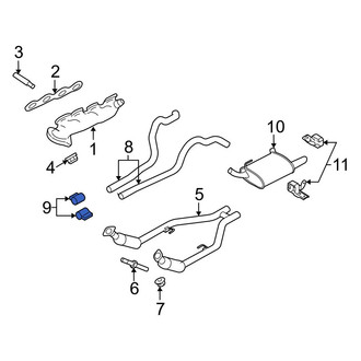 Ford OE - Exhaust Muffler Clamp