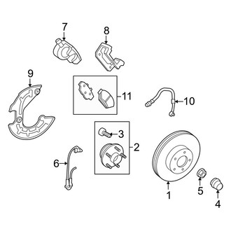Ford OE - Front Suspension - Brake Components