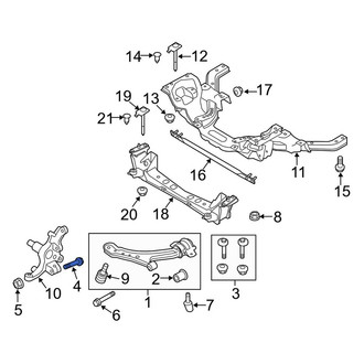 Ford OE - Front Lower Suspension Control Arm Bolt