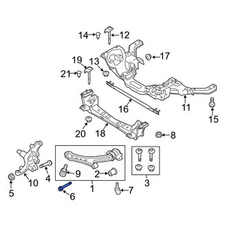 Ford OE - Front Lower Suspension Control Arm Bolt
