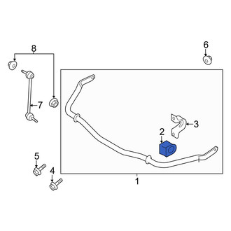 Ford OE - Rear Suspension Stabilizer Bar Bushing