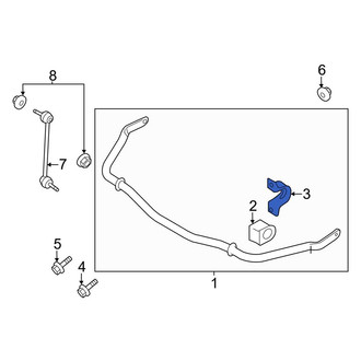 Ford OE - Rear Suspension Stabilizer Bar Bracket