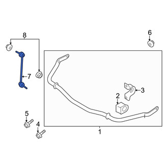 Ford OE - Front Suspension Stabilizer Bar Link
