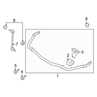Ford OE - Front Suspension - Stabilizer Bar & Components