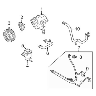 Ford OE - Steering Gear & Linkage - Pump & Hoses (4.0L)