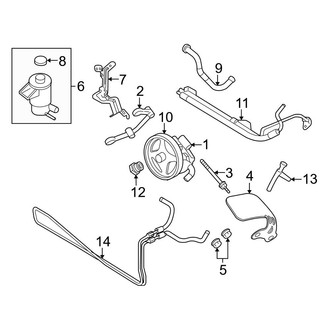 Ford OE - Steering Gear & Linkage - Pump & Hoses (4.6L)