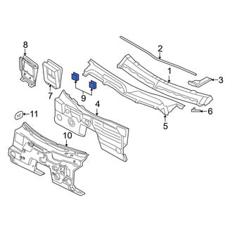 Ford OE - Front Left Cowl Panel Drain Hose