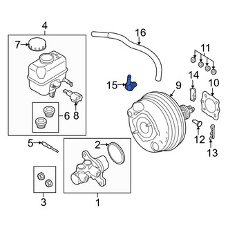 Ford OE - Power Brake Booster Check Valve