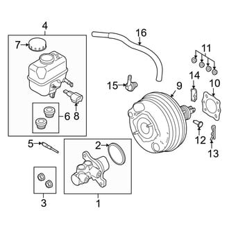 Ford OE - Cowl - Components on Dash Panel