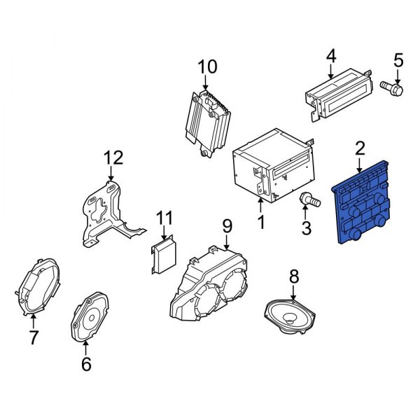 Ford OE CR3Z18842JA - Radio Module Interface