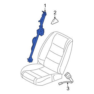 Ford OE - Front Left Seat Belt Lap and Shoulder Belt