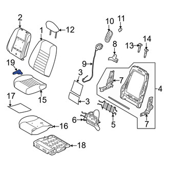 Ford OE - Left Seat Back Recliner Adjustment Handle