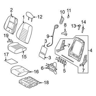 Ford OE - Seats & Tracks - Front Seat Components (Seat)