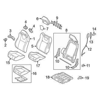 Ford OE - Seats & Tracks - Front Seat Components (Recaro Seat)
