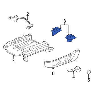 Ford OE - Left Outer Seat Track Cover