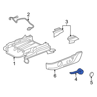 Ford OE - Left Seat Lumbar Adjustment Knob