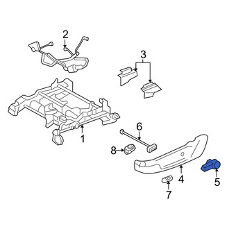 Ford OE - Left Seat Back Recliner Adjustment Handle