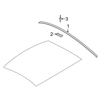 Ford OE - Roof - Exterior Trim (W/O Vista Roof), (Base / Boss 302 / GT / Shelby GT500 Coupe)