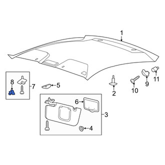 Ford OE - Sun Visor Holder Clip