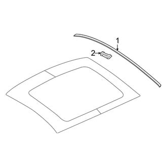 Ford OE - Roof - Exterior Trim (With Vista Roof), (Base / Boss 302 / GT / Shelby GT500 Coupe)