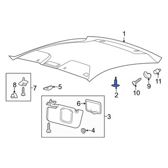 Ford OE - Quarter Panel Splash Shield Clip