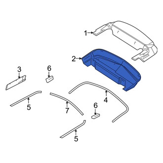 Ford OE - Convertible Top Housing