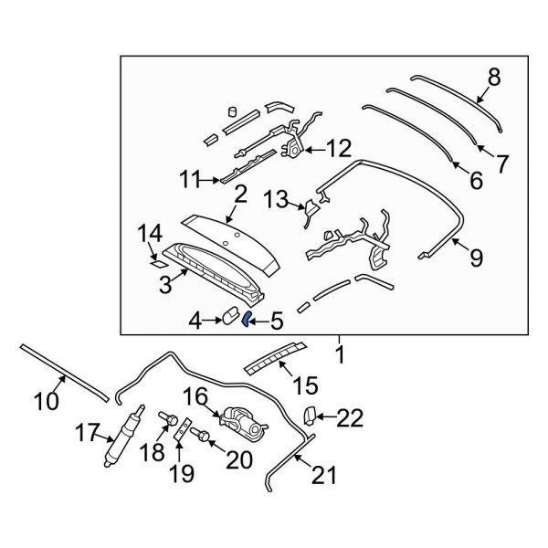 Roof Bow Clip