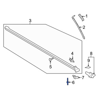 Ford OE - Rocker Panel Molding Rivet