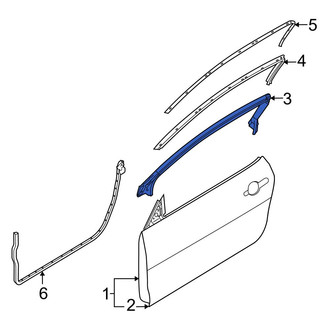 Ford OE - Left Upper Door Seal