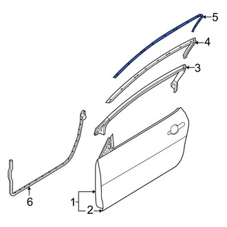 Ford OE - Left Upper Door Seal
